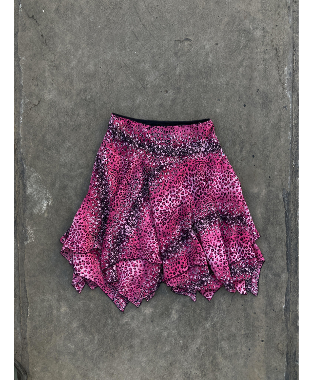 Betsy & Babs pink cheetah skirt