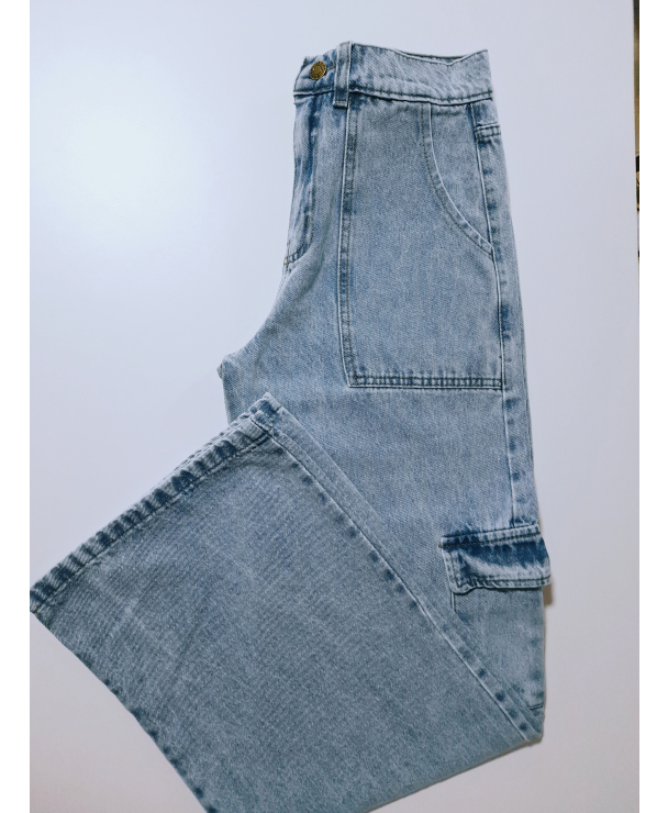 Jeans Wide Cargo talle 36