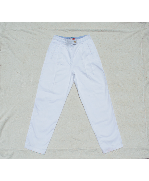 Pantalón Tommy Hilfiger blanco con pinzas